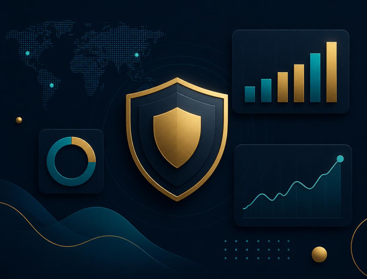 VeloraPayco Platform Overview — branded illustration showing dashboard, compliance shield, and analytics